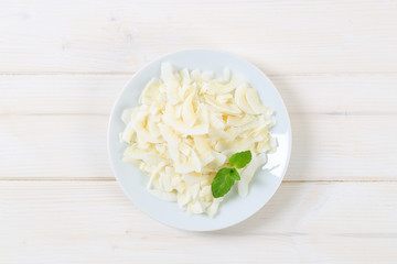 plate of coconut chips
