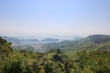 香川県小豆島町　寒霞渓　三笠広場展望台からの風景
