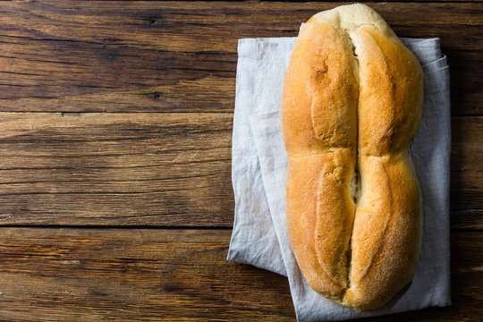 Traditional chilean bread Marraqueta