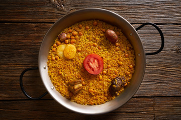 Baked rice Paella recipe from Spain
