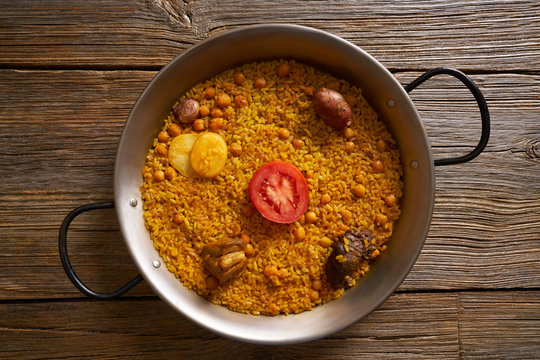 Baked rice Paella recipe from Spain