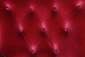 red fabric cushion furniture sofa texture background
