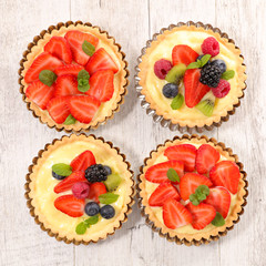 assorted fruit tart
