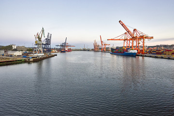 Fototapeta na wymiar Gdynia Port, Poland - Baltic Sea