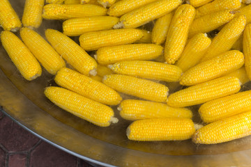 corn boil vegetarian food