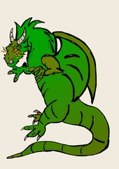 Dragon full body