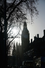 London Big Ben back light