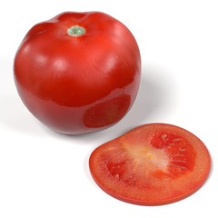 realistic 3d render of tomatoes