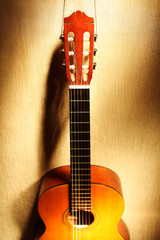 Acoustic guitar classical spanish guitar neck