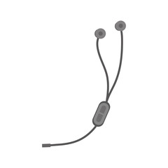 earphones icon over white background. vector illustration