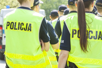 Male and Female Police Officers