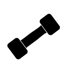 dumbbell icon over white background. vector illustration