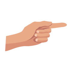 hand pointing vote symbol image vector illustration