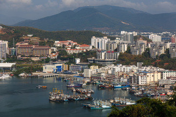 Fototapeta na wymiar View of Sanya City in China