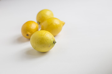 lemons white background