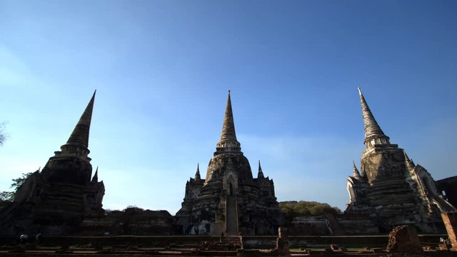 Ancient pagodaes at Ayutthaya, Thailand