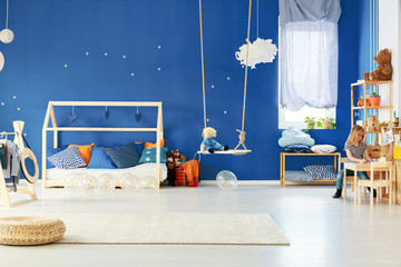 Functional child room with swing