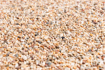The pattern small pebbles stone as background
