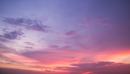 Beautiful sunset sky background
