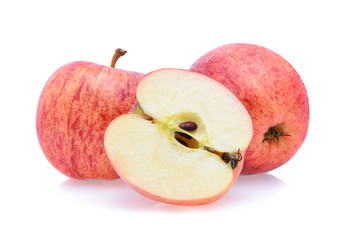 Gala apples isolate on white background