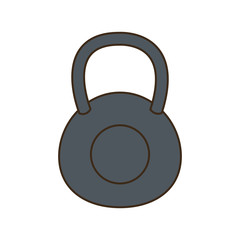 kettlebell weight gym workout hard vector illustration