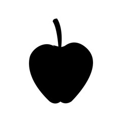 apple fruit healthy food diet pictogram vector illustration