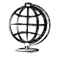 geography tool icon over white  background. vector illustration