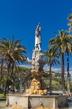 Monument to Christopher Columbus in Santa Margherita Ligure