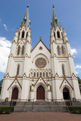 Fototapeta na wymiar Cathedral of St John the Baptist in Savannah, GA