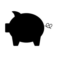 piggy bank icon over white background. vector illustration