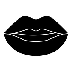 sexy lips icon over white background. vector illustration