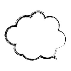 cloud icon over white background. vector illustration