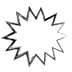 Retro burst comic pop art icon over white background. vector illustration