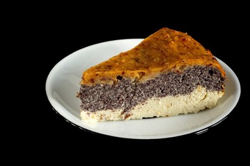 Homemade poppy seed cake made from paleo and vegetarian friendly ingredients.