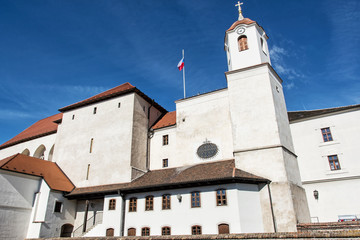 Fototapeta na wymiar Spilberk castle is a castle on the hilltop in Brno, southern Moravia, Czech republic