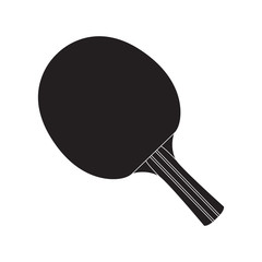 Isolated silhouette of a ping pong racket, Vector illustration