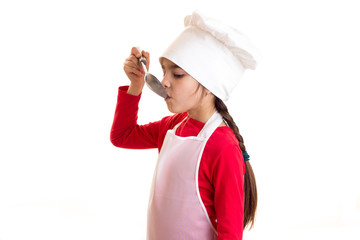 Little girl cooking 