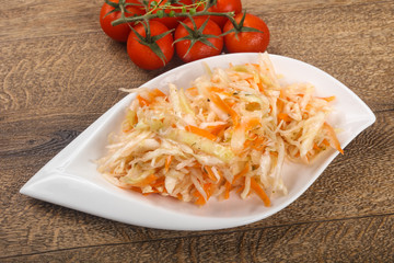 Raw pickled cabbage