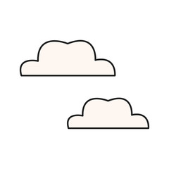 cloud weather nature season design vector illustration