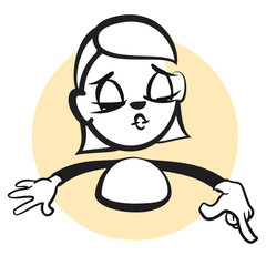 Stickmamn Emotion Pointing Down