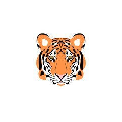 Vector illustration of a tiger head.