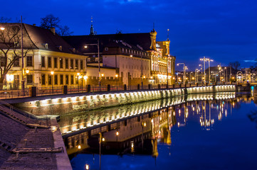 Fototapeta na wymiar Night Wrocław