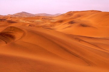Fototapeta na wymiar View over the beautiful Dunes of the Namib Desert near Swakopmund