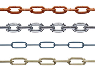 Obraz premium chain link metal steel
