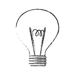 blurred silhouette modern light bulb vector illustration