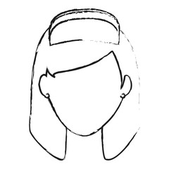 blurred silhouette faceless female nurse front view vector illustration