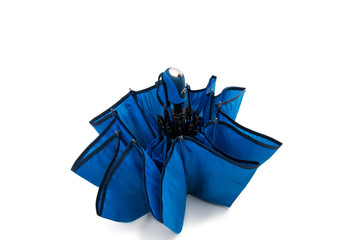 Blue umbrella isolated