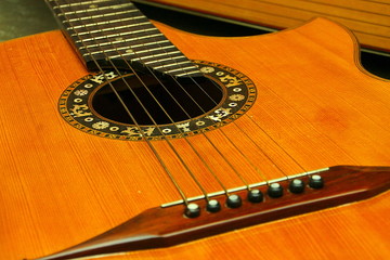 Obraz premium Ancient acoustic guitar