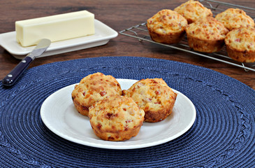 Bacon and Cheddar Cheese Muffins
