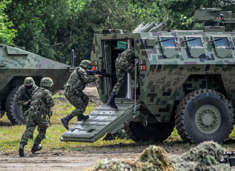 Special police team in action